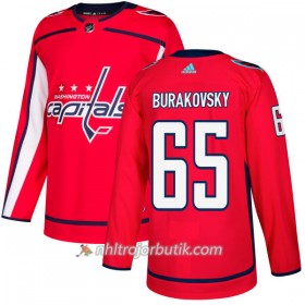 Män Ishockey Washington Capitals Tröja Andre Burakovsky 65 Adidas 2017-2018 Röd Authentic